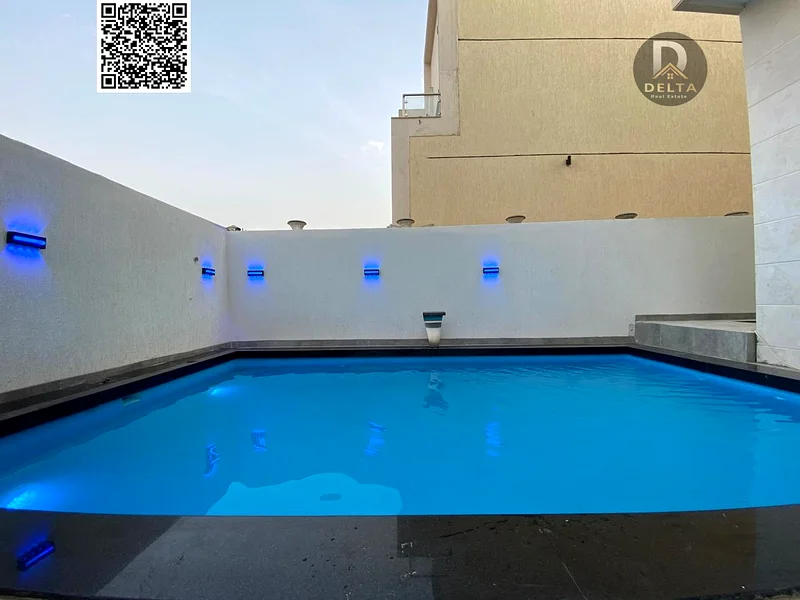🏡 للبيع - فيلا فاخرة في الهيليو 2 - عجمان ✨ المساحة: 3,850 قدم مربع | طابقين + سطح | 5 غرف نوم رئيسية | مسبح خاص | رسوم التسجيل متضمنة63897760807811114