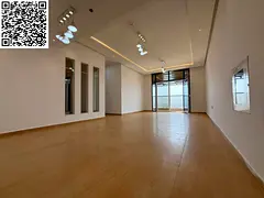 Free parking with the most luxurious and best 3 rooms and a hall with 2 bathrooms with a balcony, a