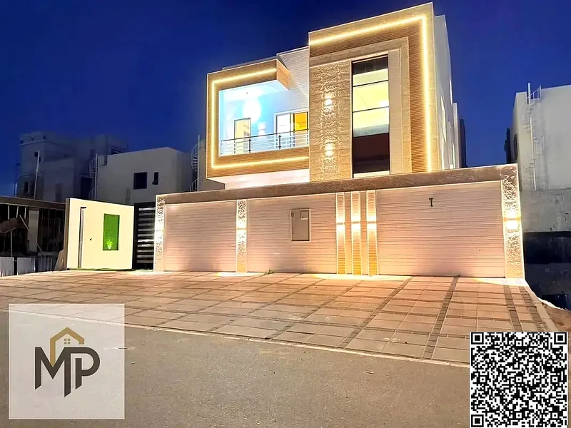 فيلا بسعر يشمل رسوم التسجيل ونقل الملكية على الشارع الرئيسي، جاهزة للسكن في أرقى مناطق عجمان، ملكية حرة63897759956610112