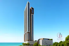 Fully Furnished 2 Master Bedrooms + Maid Apartment with  Sea View | Faradis Tower – Al Mamzar – 