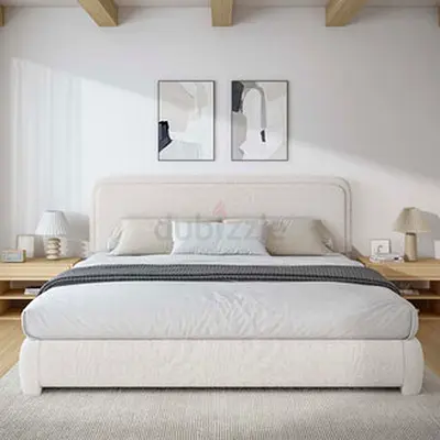 Elegant Cream Upholstered Bed for your dream bedroom