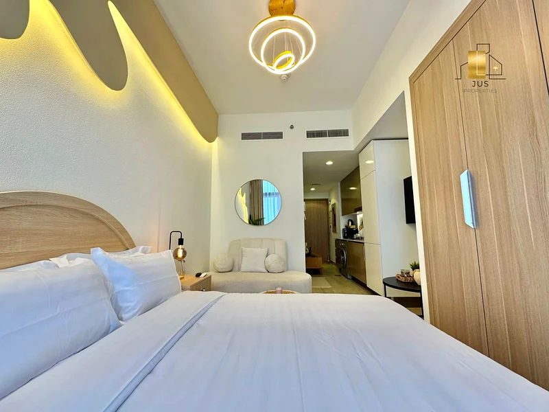 Luxury Designer Furnished Studio | Including All Bills | 12 Cheque’s | All Amenities63803743268481111