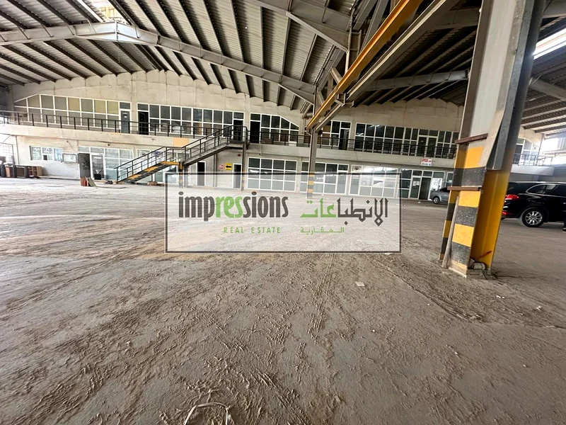 Warehouse for Rent – Sajja Industrial Area, Sharjah | 64,000 Sq. Ft | 175 kW Power | AED 40/Sq. Ft63622481655169111