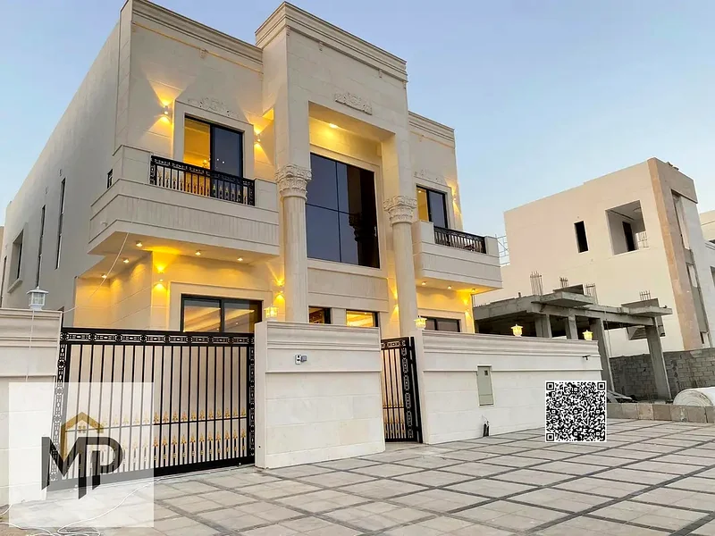 فيلا فاخرة بتصميم كلاسيكي في موقع متميز أمام مجمع أزها، وبسعر يشمل رسوم التسجيل ورسوم الملكية.63897869326081112