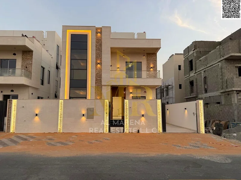 للبيع، فيلا حديثة مكونة من 4 غرف وتراس، متضمنة رسوم التسجيل، بتشطيب سوبر ديلوكس، في منطقة البحية، عجمان، ملكية حرة للجميع63885559386626111