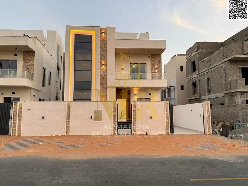 للبيع، فيلا حديثة مكونة من 4 غرف وتراس، متضمنة رسوم التسجيل، بتشطيب سوبر ديلوكس، في منطقة البحية، عجمان، ملكية حرة للجميع63885559386626114