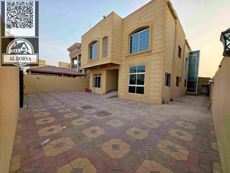 For sale: Villa - Two floors, roof, and large courtyard with an internal elevator - Close to Sheikh Mohammed bin Zayed Road - Freehold for all nationa63874581467010110