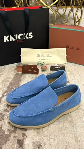 Loro Piana Summer Walk Loafers ‘Sky Blue’