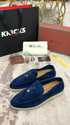 Loro Piana Summer Charms Walk Loafers ‘Blue’