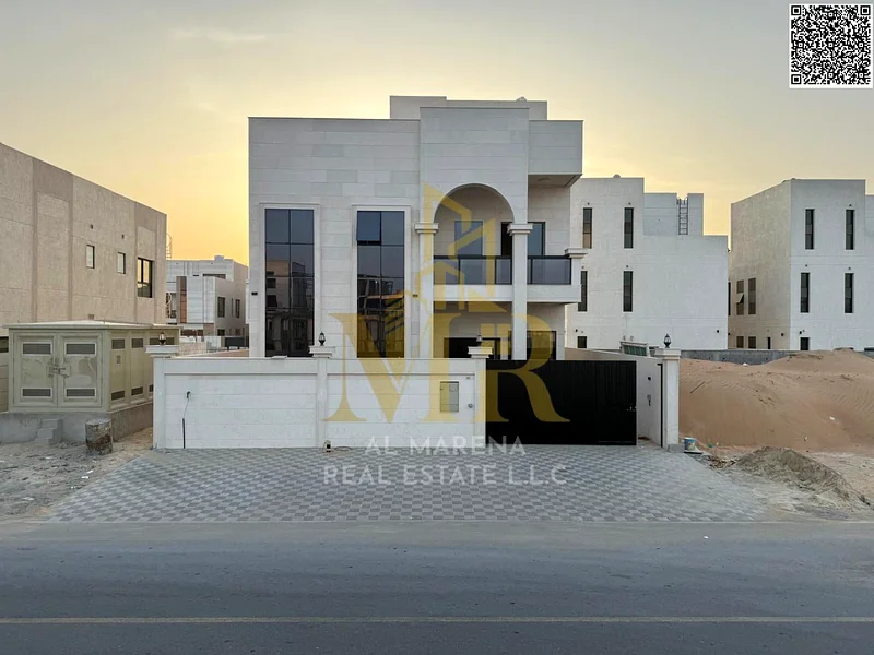 Luxury super deluxe villa for sale in Al Bahia area in Ajman, freehold for all nationalities at an attractive and special price63885559365505110