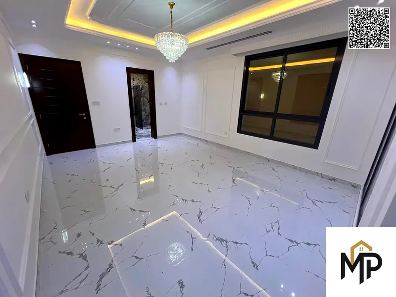 One of the most luxurious villas in Ajman, with a palace design, super deluxe finishing, and personal construction, with freehold ownership.63898671405698114