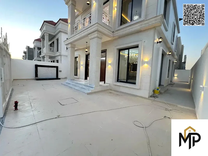 One of the most luxurious villas in Ajman, with a palace design, super deluxe finishing, and personal construction, with freehold ownership.63898671405698111