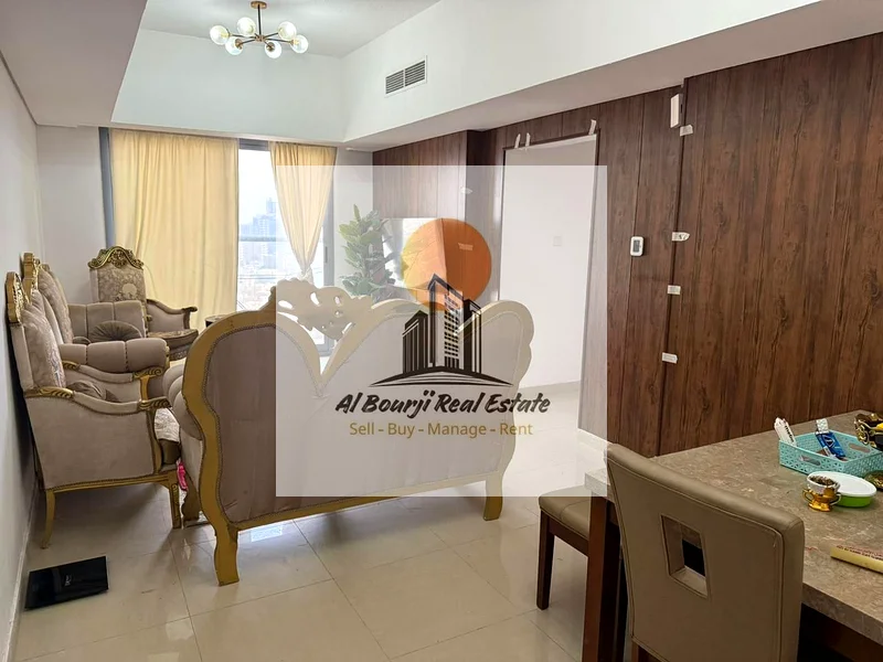 For Sale – Furnished Apartment in Al Nuaimiya One Tower, Ajman  Details:  2 Bedrooms + Living Room 2 Bathrooms Balcony with Open View Private Parking63887401675393112