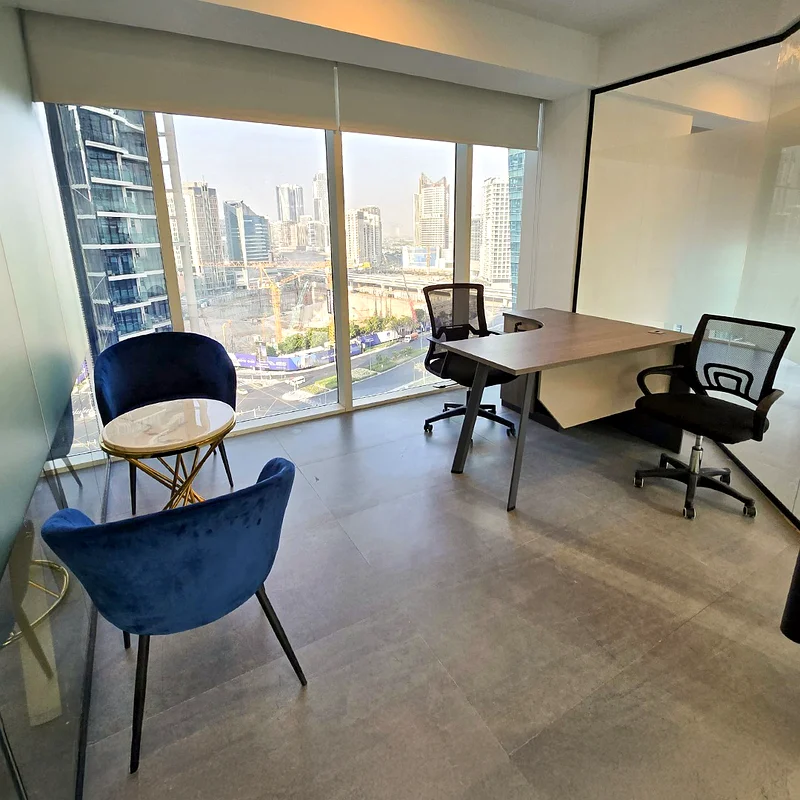 3,000AED per Month- Full Furnished Office in Business Bay and Dewa and all Facilities63618315208835114