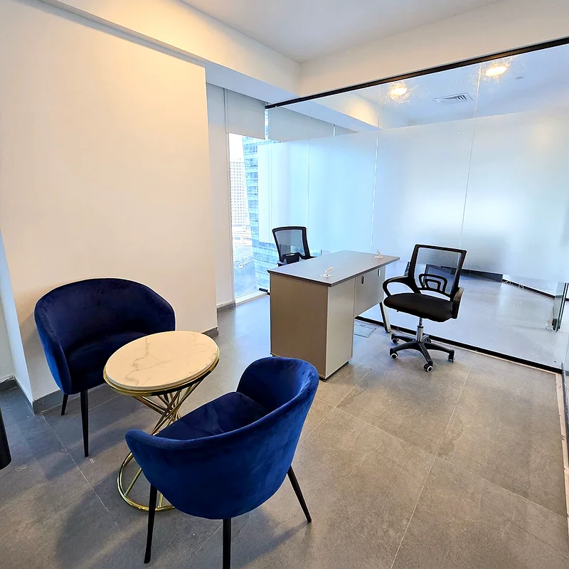 3,000AED per Month- Full Furnished Office in Business Bay and Dewa and all Facilities63618315208835111