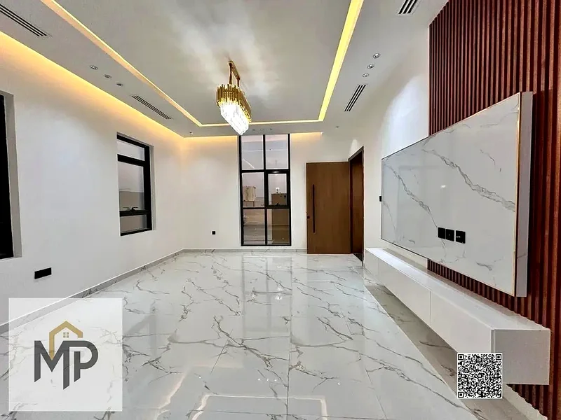 For sale - a luxury villa with a swimming pool in a prime location in Ajman, high-end finishing, modern design, including registration and owners63899123471490114