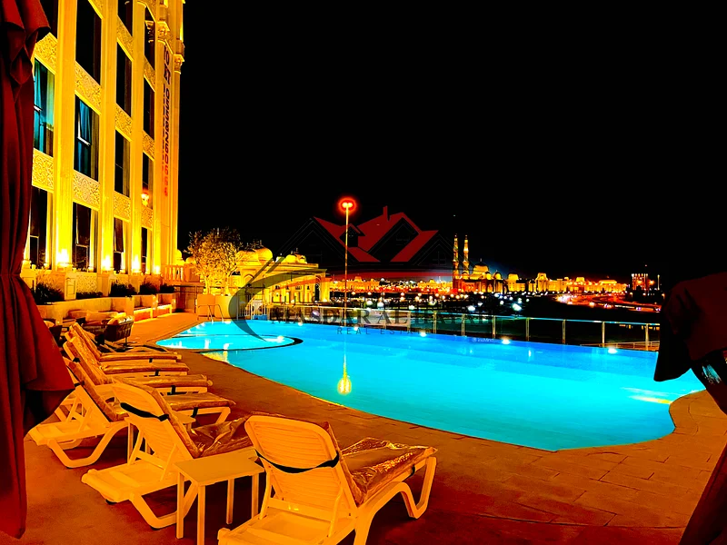 Upgraded Brand new. Balcony GyM pool parking wardrobes Shj University Area63812325331843111