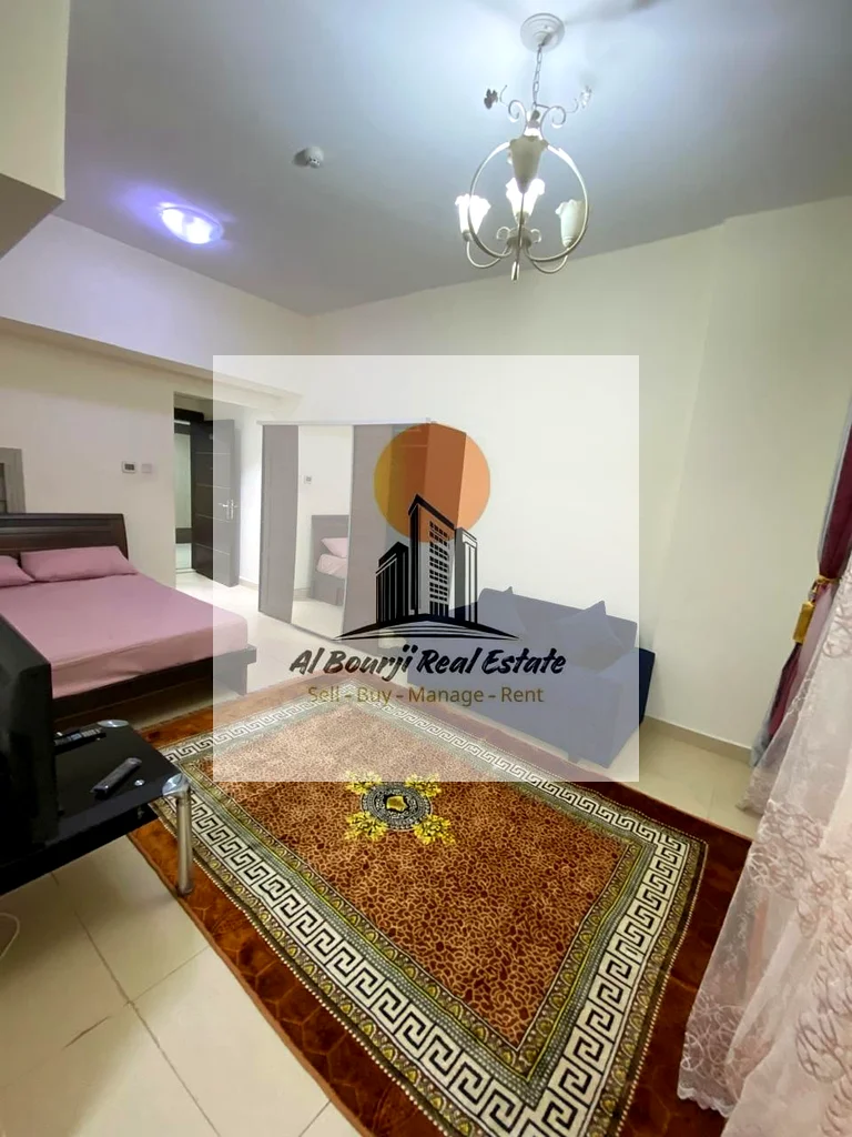 🔹 Furnished Studio for Monthly Rent – Prime Location! 🔹  📍 Location: Al Yasmeen Towers – Opposite City Centre Ajman63715124008834113