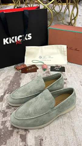 Loro Piana Summer Walk Loafers ‘Light Green’