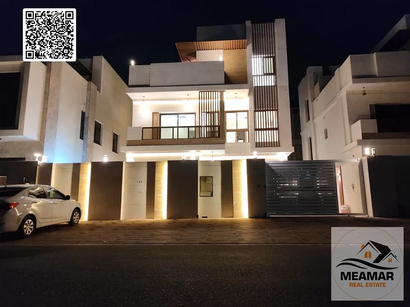 Luxurious villas in Ajman, personal finishing, 5 master rooms, including water, electricity and air conditioning. The price is negotiable.63882823378050111