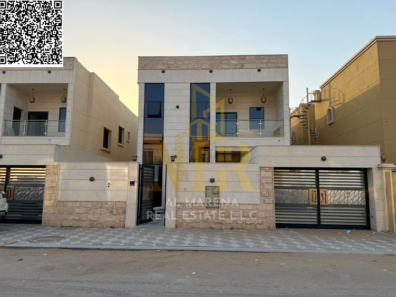 Opportunity with bank financing or cash for sale in Ajman, free ownership for all nationalities, a luxurious corner villa in Al Muwaihat 3, negotiable63871394368897111