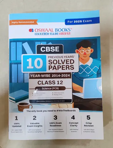 CBSE 10 Previous Years Solved Papers for Science (Class 12) - Perfect for Exam Preparation!