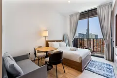 Bright Studio in JVC with Pool and Gym Access | Furnished | Flexible term