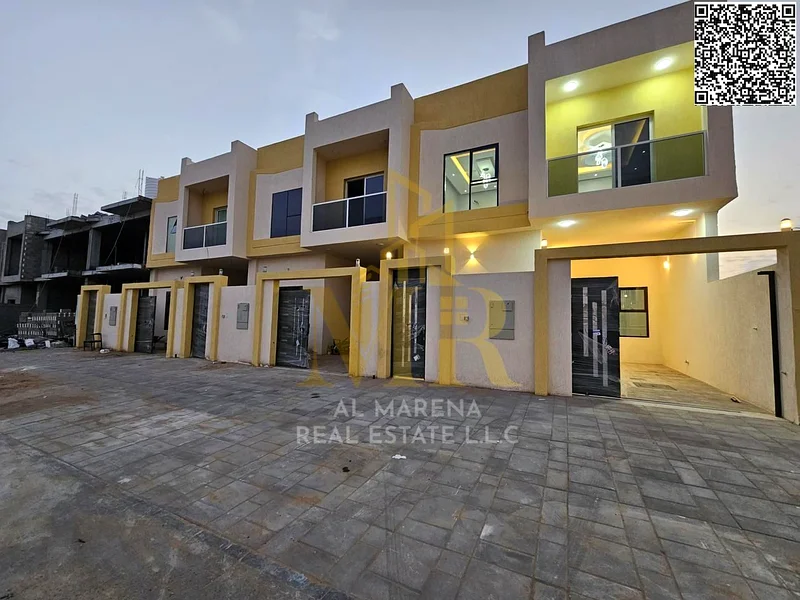 🏡 Modern villa for sale in Al Helio 2 – 1,800 sq ft, two floors + roof – 3 master bedrooms, priced at AED 1,170,000, including registration and owner63899448460289113