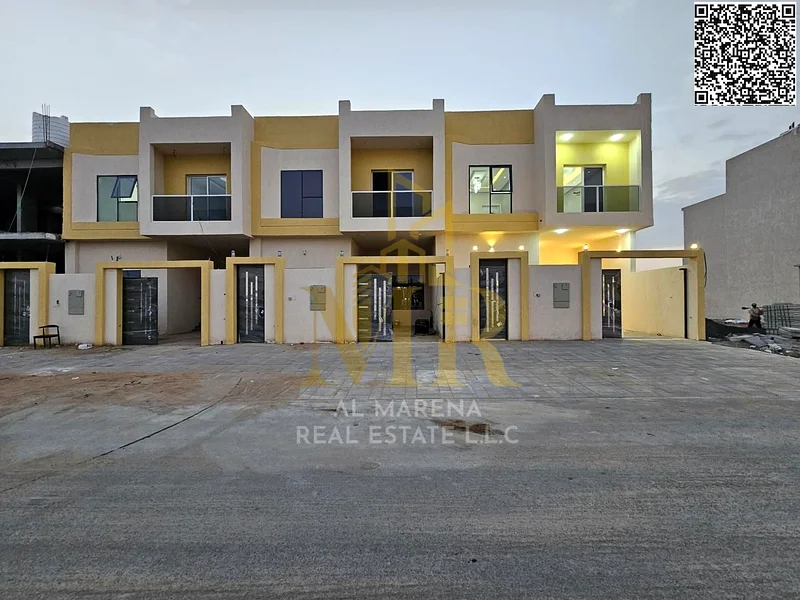 🏡 Modern villa for sale in Al Helio 2 – 1,800 sq ft, two floors + roof – 3 master bedrooms, priced at AED 1,170,000, including registration and owner63899448460289110