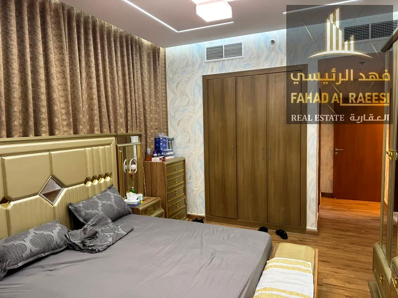 A unique opportunity for immediate ownership in Ajman One Towers, a three-bedroom apartment with a spacious area of 2182 square feet and super deluxe63867571139330110