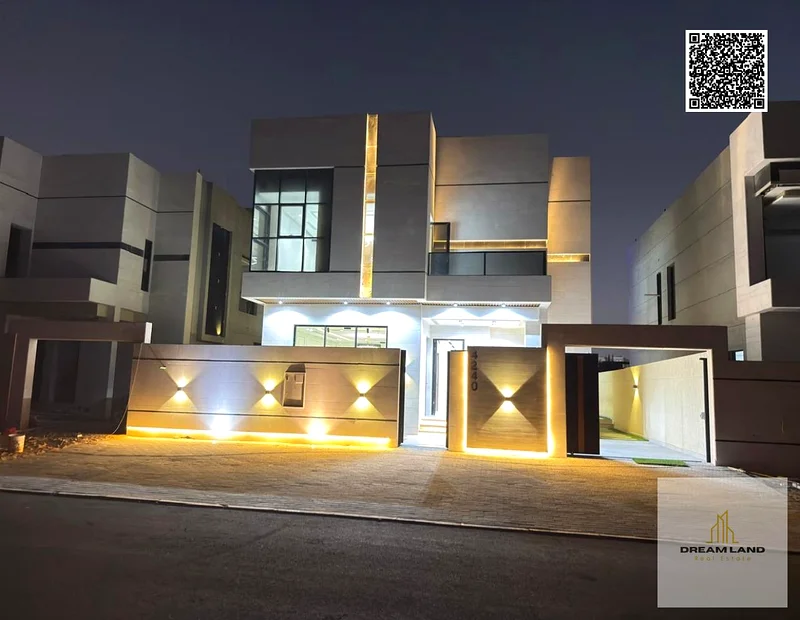 For sale, a modern villa with a swimming pool, including its registration fees. Free for all nationalities. High-quality finishes. Freehold ownership.63898671234818110