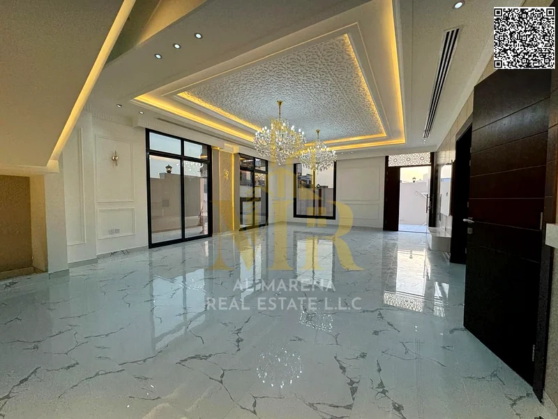 🏡 فيلا فاخرة للبيع في الهيليو 2 - مقابل مجمع أزها - المساحة 4300 قدم - طابقين - 5 غرف نوم رئيسية بسعر 2,400,000 درهم، قابل للتفاوض63898671326338113