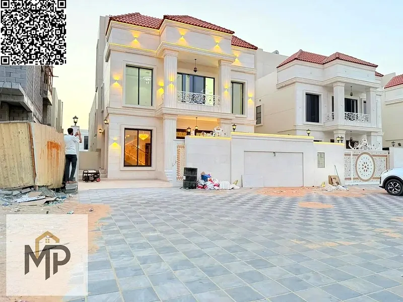 One of the most luxurious villas in Ajman, with a palace design, super deluxe finishes, and personal construction, with freehold ownership.63899123334275111