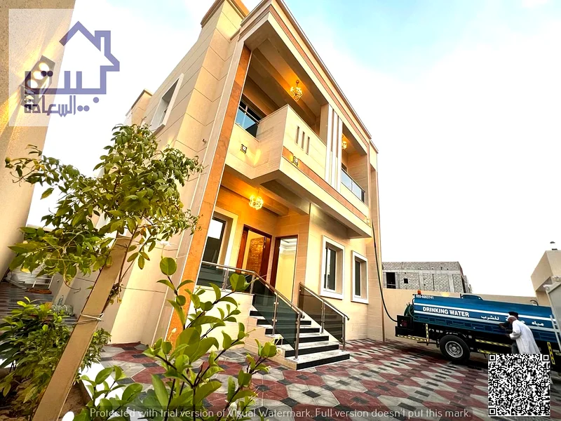 For rent, a modern villa in Al-Yasmeen area, ready to move in, a distinguished location on the main street, a wonderful modern design, a large area, c63718569071490110