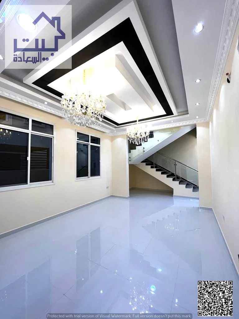 For rent, a modern villa in Al-Yasmeen area, ready to move in, a distinguished location on the main street, a wonderful modern design, a large area, c63718569071490112
