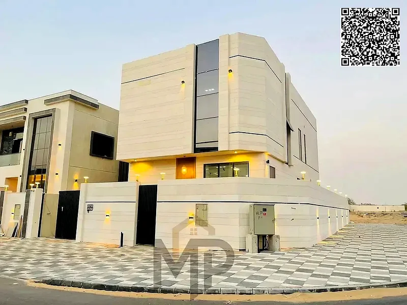 For sale, a corner villa in Al Helio 2 - Ajman, directly from the owner, in a prime location and excellent space. Registration fees included.63913993994754110