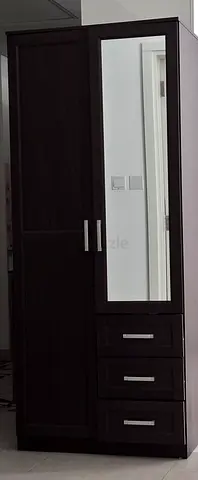 wooden wardrobe