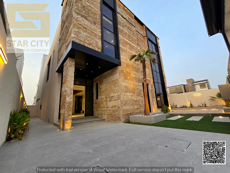 Villa - Two floors & large courtyard including fees - Close to Sheikh Mohammed bin Zayed Road - Freehold for all nationalities for life - With the pos63871768615555111
