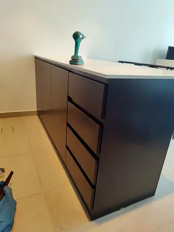 Modern Kitchen Island with Drawers