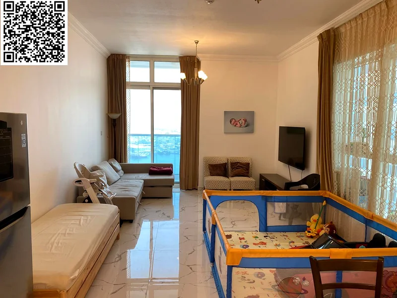 With a down payment of 220,000 - For sale - a luxurious apartment in Al Waha Towers, Ajman | 2 bedrooms and a hall, 3 bathrooms, a fully equipped kitc63890128850691110