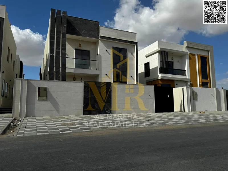 Villa for sale in Ajman, Al Helio area, 4 bedrooms, including registration and ownership fees, freehold for all nationalities, with the possibility of63914524994305110