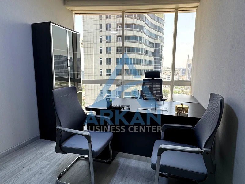 2-Room Furnished Office with Full Creek View | Arkan Al Khor – Salmiya Building | 250 Sq.Ft | AED 45,00063620773431939111
