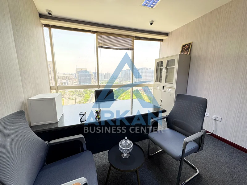 2-Room Furnished Office with Full Creek View | Arkan Al Khor – Salmiya Building | 250 Sq.Ft | AED 45,00063620773431939112
