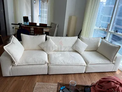 Marina Home Feather filled Luscious Modicular Sofa three-piece