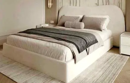 Luxuriate comfortable fabric Bed available in 180*200 king size