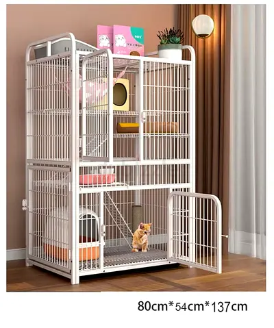 Heavy duty foldable Cat cage with door