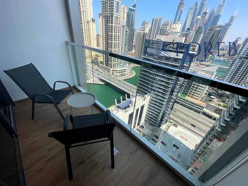Luxury 1BR | Furnished | High Floor | Marina View63776323312771112