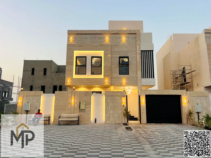 Luxury villa for sale, including water, electricity, air conditioning, and a private pool, with no service fees, behind Azha Mall and Complex63899337152131111