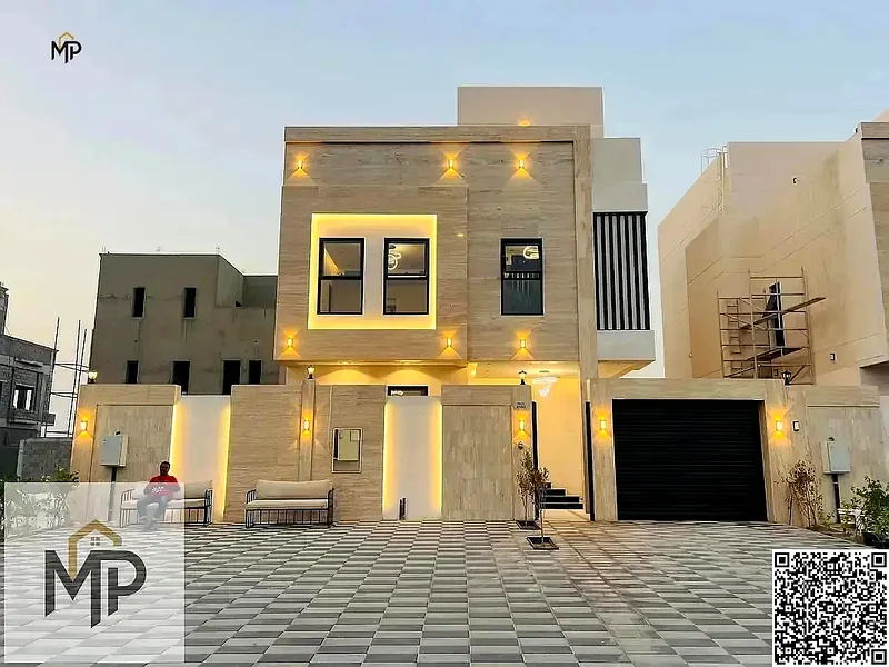 Luxury villa for sale, including water, electricity, air conditioning, and a private pool, with no service fees, behind Azha Mall and Complex63899448343681110