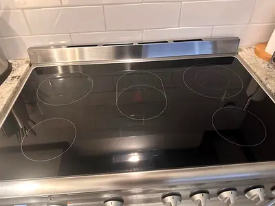 Smeg Electric ceramic cooking range 90x60cm freestanding